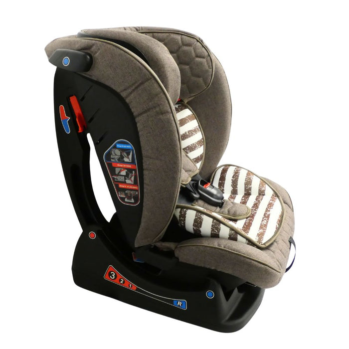 Neeva 3-in-1 Convertible Car Seat 0-36kg : BROWN STRIPES