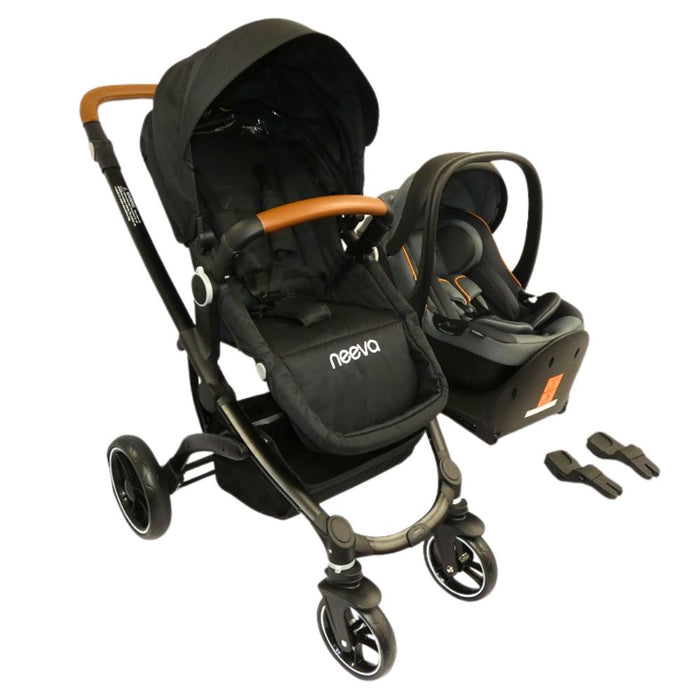 Neeva Carina Stroller* & Neeva I-Size Infant Capsule-Orange Trim (NB01) Travel System (Bundle)