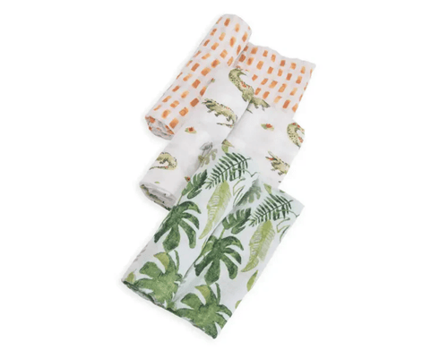 Little Unicorn 3 Pack Cotton Muslin Swaddle