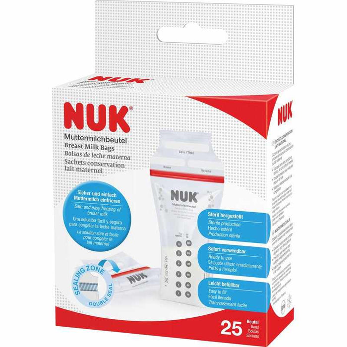 NUK Breast Milk Bags - Pack of 25