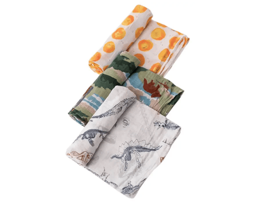 Little Unicorn 3 Pack Cotton Muslin Swaddle