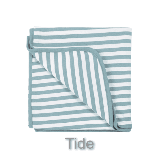 Woolbabe Merino/Organic Cotton swaddle/blanket STRIPES