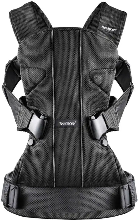  BabyBjörn Baby Carrier One, Cotton, Black, One Size