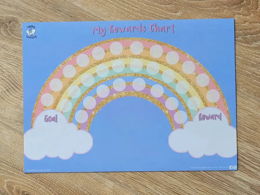 Lulubug Learning Magnetic - Rewards Chart - Rainbow